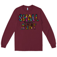 Burgundy small business aunt Long Sleeve Tee - CowhideDigitalArt