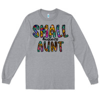 Heather Grey small business aunt Long Sleeve Tee - CowhideDigitalArt