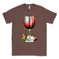 Chestnut christmas wine glass Classic Tee - FaDigitalArtStudio