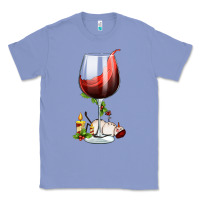 Colony Blue christmas wine glass Classic Tee - FaDigitalArtStudio