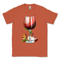 Copper christmas wine glass Classic Tee - FaDigitalArtStudio