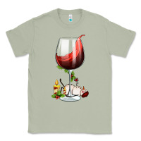 Matcha christmas wine glass Classic Tee - FaDigitalArtStudio