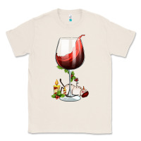 Natural christmas wine glass Classic Tee - FaDigitalArtStudio