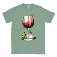 Sage christmas wine glass Classic Tee - FaDigitalArtStudio