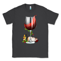 Smoke christmas wine glass Classic Tee - FaDigitalArtStudio