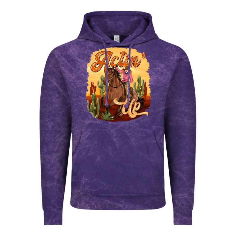 Cowgirl Actin Up Vintage Hoodie by texasbilliewilder | Teevron