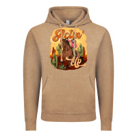 Vintage Coffee cowgirl actin up Vintage Hoodie - texasbilliewilder