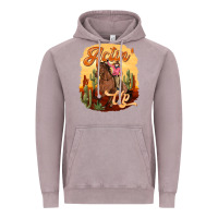 Vintage Zinc cowgirl actin up Vintage Hoodie - texasbilliewilder