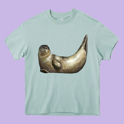 Sea Seal Heavy Core Tee Designed By Lillyallendesigns