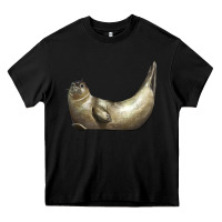 Black sea seal Heavy Core Tee - LillyAllenDesigns