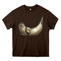 Chocolate Brown sea seal Heavy Core Tee - LillyAllenDesigns