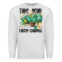 Oatmeal Heather take your lucky charms Premium Sweatshirt - MaliasSmallBusiness