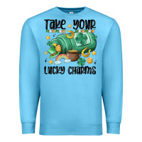 Ocean Blue take your lucky charms Premium Sweatshirt - MaliasSmallBusiness