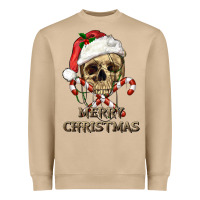 Mushroom merry christmas skull Heavyweight Sweatshirt - RanaPortraitStore