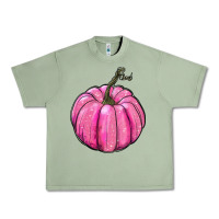 Oil Green breast cancer awereness pumpkin Urban Heavy Tee - RanaPortraitStore