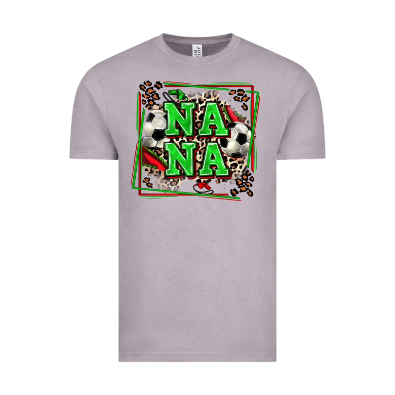 Soccer Nana With Leopard Vintage Tee by Zillion Design Studio | Teevron