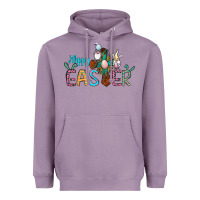 Lavender cross rabbit gnomes happy easter Heavyweight Hoodie - Jasminsmagicworld