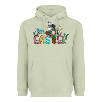 Matcha cross rabbit gnomes happy easter Heavyweight Hoodie - Jasminsmagicworld