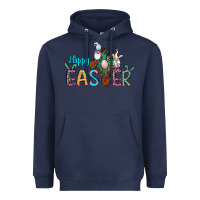 Navy cross rabbit gnomes happy easter Heavyweight Hoodie - Jasminsmagicworld