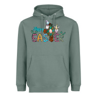 Sage cross rabbit gnomes happy easter Heavyweight Hoodie - Jasminsmagicworld