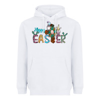 White cross rabbit gnomes happy easter Heavyweight Hoodie - Jasminsmagicworld