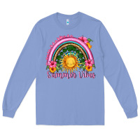 Colony Blue summer vibes  rainbow Long Sleeve Tee - HRA Design Shop