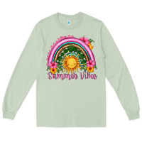 Matcha summer vibes  rainbow Long Sleeve Tee - HRA Design Shop