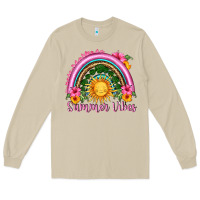 Mushroom summer vibes  rainbow Long Sleeve Tee - HRA Design Shop
