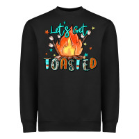 Black let's get toasted Heavyweight Sweatshirt - Zillion Design Studio