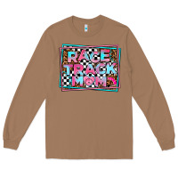 Toasted Coconut race track mom Long Sleeve Tee - AdoDesignShop