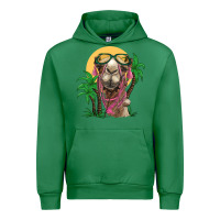 Emerald camel with oasis Urban Hoodie - BarkalooDesign