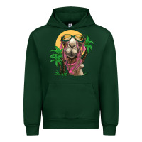 Forest Green camel with oasis Urban Hoodie - BarkalooDesign