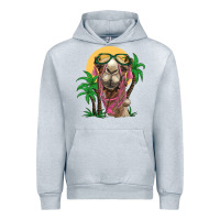 Heather Grey camel with oasis Urban Hoodie - BarkalooDesign