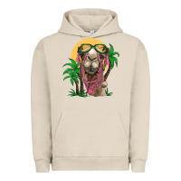 Pigment French Oak camel with oasis Urban Hoodie - BarkalooDesign