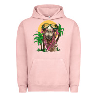 Pigment Salmon camel with oasis Urban Hoodie - BarkalooDesign