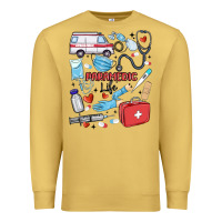 Antique Gold can't talk right now doing paramedic stuff Premium Sweatshirt - MaliasSmallBusiness