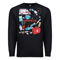 Black can't talk right now doing paramedic stuff Premium Sweatshirt - MaliasSmallBusiness