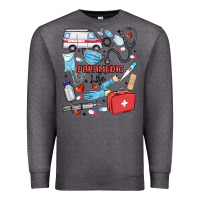 Charcoal Heather can't talk right now doing paramedic stuff Premium Sweatshirt - MaliasSmallBusiness