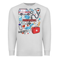 Dove Grey can't talk right now doing paramedic stuff Premium Sweatshirt - MaliasSmallBusiness
