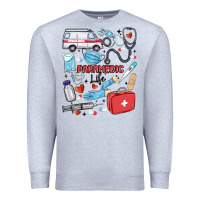 Heather Grey can't talk right now doing paramedic stuff Premium Sweatshirt - MaliasSmallBusiness