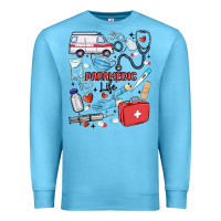 Ocean Blue can't talk right now doing paramedic stuff Premium Sweatshirt - MaliasSmallBusiness