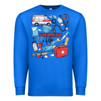 True Royal can't talk right now doing paramedic stuff Premium Sweatshirt - MaliasSmallBusiness