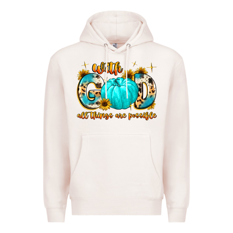 With God All Things Are Possible  Copy Premium Hoodie by MaliasSmallBusiness | Teevron