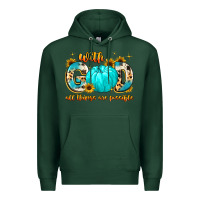 Sports Green with god all things are possible  copy Premium Hoodie - MaliasSmallBusiness