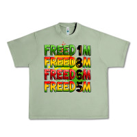 Oil Green freedom freedom freedom freedom 1865 Urban Heavy Tee - Zillion Design Studio