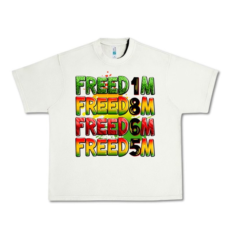 Freedom Freedom Freedom Freedom 1865 Urban Heavy Tee by Zillion Design Studio | Teevron
