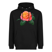 Black chicago peace rose Heavyweight Hoodie - LillyAllenDesigns