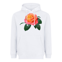 White chicago peace rose Heavyweight Hoodie - LillyAllenDesigns