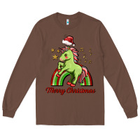 Chestnut merry christmas unicorn Long Sleeve Tee - FaDigitalArtStudio