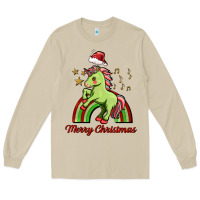 Mushroom merry christmas unicorn Long Sleeve Tee - FaDigitalArtStudio